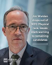 Independent candidate for New York City mayor Jim Walden announced Tuesday  he is suspending his campaign, but he's going out with a clear message.  Walden is calling