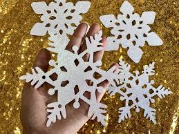 Snowflake designs are useful for a huge range of projects and activities to give the theme of christmas or to create decorations for christmas and other winter events. Buy Gold Glittery Winter Wonderland Banner Christmas Holiday Party Decorations Winter Wonderland Decor Snowflake Theme Party Decor Online In Indonesia B07z2j126r