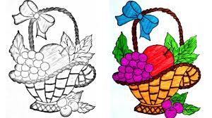 You can also check worksheets for kindergarten. Easy Drawing Drawing For Kids Fruit Basket Drawing How To Make Fruit Basket Easy Drawing For Kids Youtube