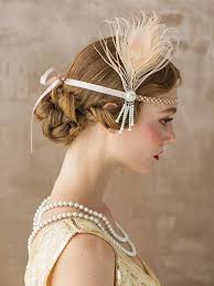 1920s Flapper Headband Gatsby Headpiece Wigs Gatsby Hair Flapper Hair 1920s Hair