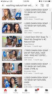 The dish soap's surfactants get all inside the hair strands and basically drag the colour molecules out for you. Has Anyone Tried Dawn Dish Soap To Wash Their Hair Naturalhair