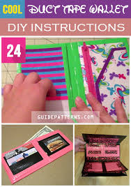 Flip the project over and tape it to the other side. 24 Cool Duct Tape Wallet Diy Instructions Guide Patterns