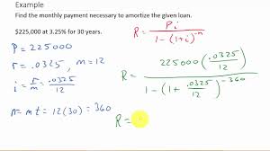 how to calculate amortization payments