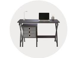 Modern office desk executive office table set acrylic solid. Desks Office Depot