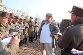 Kim spoke to officials at an. North Korea S Kim Jong Un Oversees Military Drill Ahead Of National Assembly Meeting