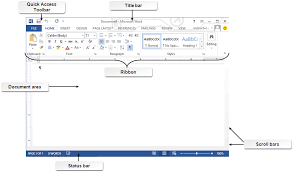 The document area is the blank section of a word processor or other document program that allows the user to create content. Working With Ms Word 2013 Computer Hindi Notes