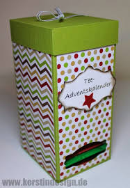 Kerstin Design Tee Adventskalender Box Mit Anleitung Adventkalender Weihnachtsbasteln Geschenkideen