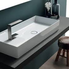 Gray cabinet white countertop bathrooms near alice. Countertop Washbasin 31100101 Alice Ceramica Rectangular Ceramic Contemporary