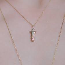 Ajpu Worry Doll Necklace Necklace Worry Dolls Orange Sapphire