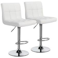 Orren Ellis Estela Swivel Adjustable Height Bar Stool Adjustable Bar Stools White Bar Stools Bar Stools