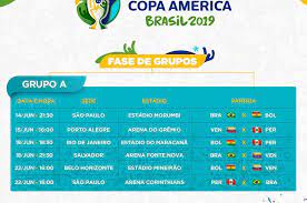 Sob comando do técnico gustavo alfaro, equador estreia no domingo, contra a colômbia. El Calendario De La Copa America De Brasil 2019 Dias Horarios Y Estadios Diez Diario Deportivo