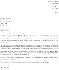 Massage Therapist Cover Letter Example Icover Org Uk