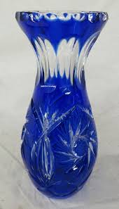 Maybe you would like to learn more about one of these? Sold Price Vintage Bohemian Czech Cobalt Blue Hand Cut Clear Lead Crystal Glass Vase 7 H Ec April 6 0115 1 00 Pm Edt