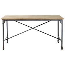 Solid Mango Wood And Metal Dining Table W 170cm Maisons Du Monde Table A Manger Metal Table Metal Table Salle A Manger