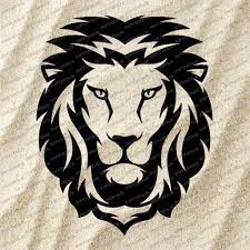 Lion Head Svg File Lion Head Original Svg Design Animals Svg Clip Art Lion Vector Graphics Svg For Cricut Svg For Silhouette Svg Eps Pdf Dxf Png Jpg Lion Stencil Lion