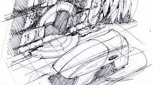 The Techniques Of Syd Mead 1 Thumbnail Sketching And Line Drawing Syd Mead Thumbnail Sketches Line Drawing