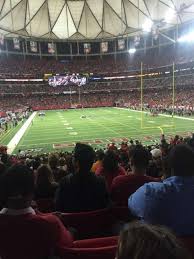 georgia dome section 127 home of atlanta falcons