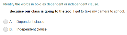 Answer key identify whether the underlined clause is dependent or independent. Independent And Dependent Clauses Quiz Turtle Diary