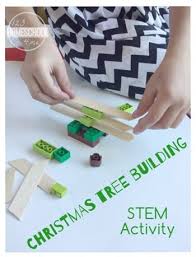 Third graders are developing a strong sense of logic and critical thinking, which makes it a really fun year for stem exploration! Christmas Stem Activity Tree Building Christmas Stem Activities Christmas Stem Stem Activities Preschool