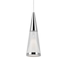 Radionic Hi Tech Morris 1 Light 40 Watt Equivalence Chrome Integrated Led Pendant K Pen 6339 The Home Depot Light Led Pendant Lights Pendant Light