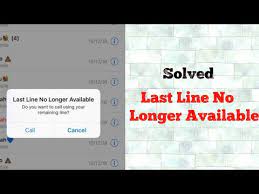 This site contains user submitted content, comments and opinions and is for informational purposes only. Last Line No Longer Available Do You Want To Use Your Remaining Line Error On Iphone Ios 12 4 13 Youtube