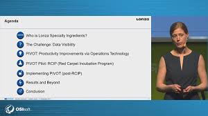 Our services and products range from active pharmaceutical ingredients to drinking water sanitizers. Pivot Productivity Improvement With Operational Technology Lonza