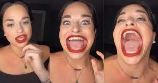 Woman with 'world's biggest mouth' fits in large mcdonald's fries in one go. Who Is Samantha Ramsdell Became Guinness World Record Holder Largest Mouth Gap Video Getting Viral