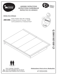 The south shore sweedi bed is a cozy sleep solution for toddlers beginning to transition from the crib to a real bed. South Shore 233 Assembly Instructions Manual Pdf Download Manualslib