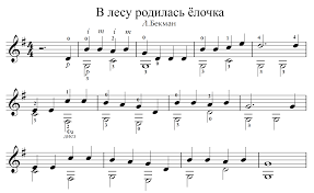 Kak Igrat Na Gitare Po Notam Vechernij Zvon V Lesu Rodilas Yolochka Guitarmaestro Ru
