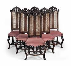 A Set Of Six William And Mary Cane Back Chairs Late 17th Early 18th Century Dutch Round Back Dining Chairs Cane Back Chairs Accent Chairs For Living Room