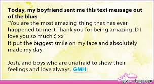 Today My Boyfriend Sent Me This Text Message Out Of The Blue Love Gives Me Hope Love Gives Me Hope Gives Me Hope Gmh Stories