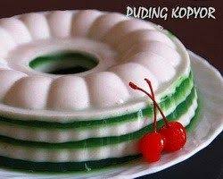 Resep Puding Kopyor Berwarna Warni Puding Resep Resep Ayam