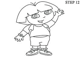 How To Draw A Dora Drawing Dora Drawing Easy Drawings Drawings