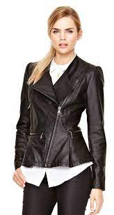 Love Label Leather Peplum Jacket 154 Leather Peplum Black Leather Jacket Outfit Fashion