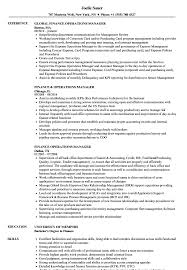 I truly believe that my qualifications and i have attached my cv to the email for your reference. Finance Operations Manager Resume Samples Velvet Jobs