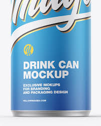 Download Metallic Drink Can W Matte Finish Mockup In Can Mockups On Yellow Images Object Mockups PSD Mockup Templates