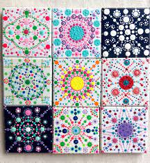 Streichen sie die fliesen nach geschmack! Handpainted Mandala Tiles Magnet Tiles Mandala Magnet Colorful Mandala Artcraft Mandala Magnet Dot Mandala Tiles Pointi Kunstfliesen Punktmalerei Kies Malerei
