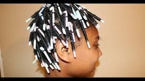 The straw set is one of the most basic style there is for naturals who are just transitioning. How To Straw Curls On Short Natural Hair With Eco Gel Youtube