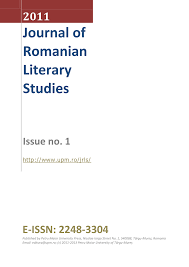 Pdf Journal Of Romanian Literary Studies Issue No 1 2011