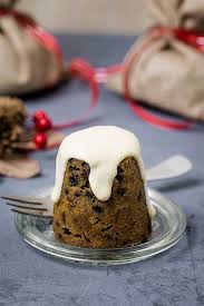 Moelleux au chocolat are individual molten cakes served with caramel sauce. Individual Christmas Puddings Steam And Bake