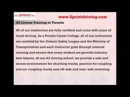 At Sprint Driving You Can Get Ensured In Receiving A Full Fledged Range Of Train Toronto Career College