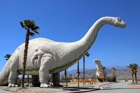 At first thought, palm springs' dinosaur scene could have been a nod to cabazon dinosaurs, a roadside attraction located near palm springs, ca, which features two gigantic dinosaur sculptures. Apatosaurus Dinosaur Statue Near Palm Springs California Naturetime