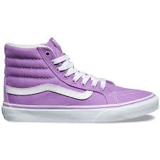 Vans Sk8 Hi Slim 60 Liked On Polyvore Featuring Shoes Sneakers Purple Purple Sneakers Lace Up Sneakers P Vans Sk8 Hi Slim Purple Vans Purple Sneakers