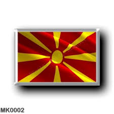 It was formally adopted on october 5, 1995. Mk Flag Waving Macedonia World S Fridge Magnet