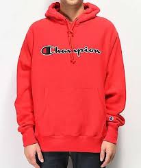 Champion Reverse Weave Red Chainstitch Hoodie Champion Clothing Champion Hoodie Red Hoodie Mens
