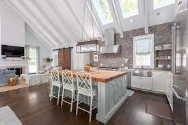 The kitchen below features an octagonal recessed ceiling that makes a statement with its geo form. Kitchen Ceiling Lights Ideas Countertops Images Catholique Ceiling