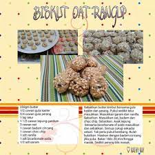 Biskut oat bersama badam yang rangup ni wajib dibuat untuk hidangan hari raya biskut yang sangat mudah dan sedap. Biskut Oat Rangup Oat Cookies Cookie Recipes Cookies