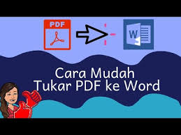 Penukar pdf ke word secara dalam talian percuma dengan word.to. Tukar Pdf Ke Word Youtube