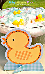 Baby Shower Punch Recipe Complete With Rubber Ducks Ducks N A Row