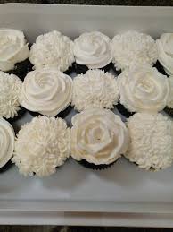 Pin By Stephanie Baker On Party Animal Bridal Shower Cupcakes White Wedding Cupcakes Wedding Shower Cupcakes